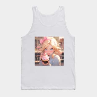 Girl and Cupcake Tank Top